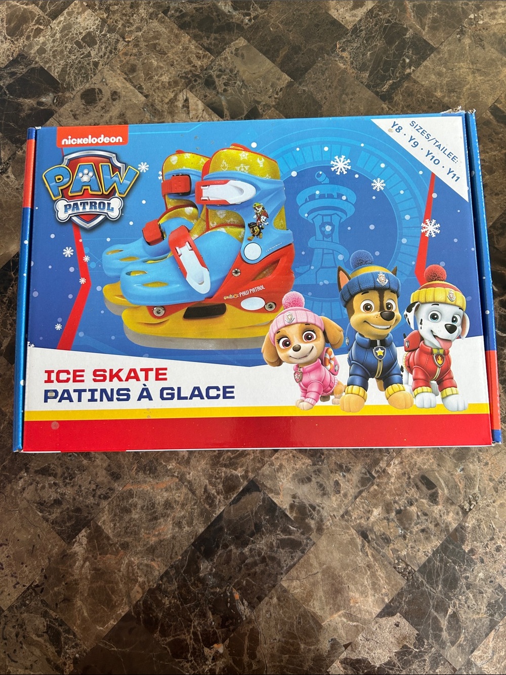NWT 🆕 Paw Patrol Kids Ice Adjustable Skates size Y8 to Y11